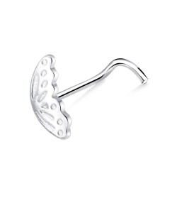 Cute Butterfly Wing Curved Nose Stud NSKZ-1771